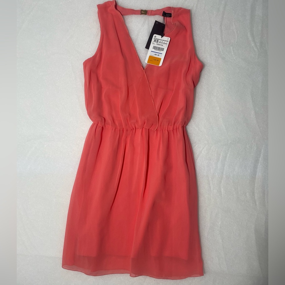 Zara Coral Mini Dress